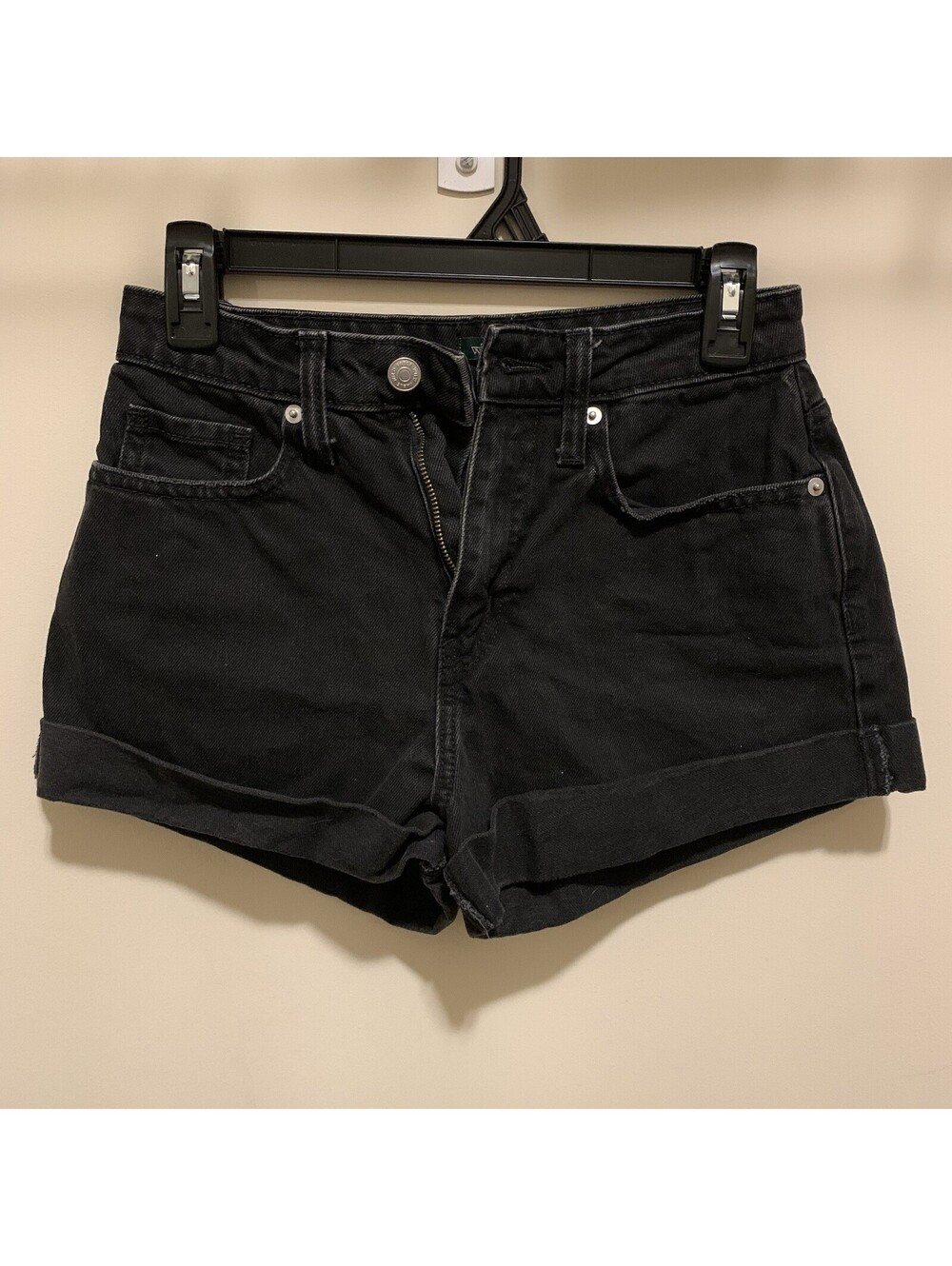 Wild Fable Women's Denim Shorts High Waisted Black Size 00 Mom Shorts